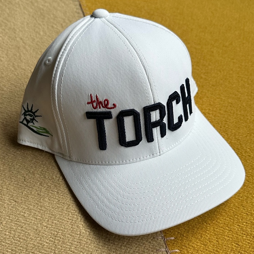 G/FORE Liberty National Golf Club White Adjustable “The TORCH” Hat